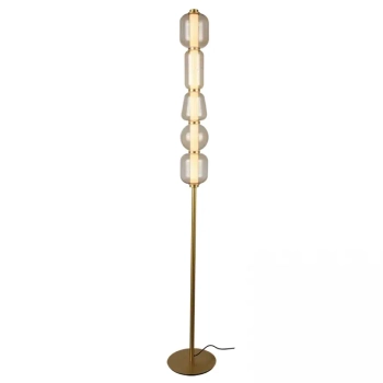 Podłogowa ledowa lampa 23063 LED 17W 3000K szklane kule złoty