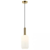 Szklana lampa wisząca 22070 do kuchni nad stół biała złota