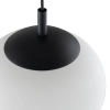 Kulista lampa wisząca VIBE 5824 szklana do sypialni czarny biały