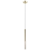 Wisząca lampa ONE P0461-01E-F7F7 sopel LED 5W 3000K tuba metalowa złota