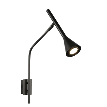 Ścienny kinkiet Cygnus AZ5624 Azzardo metalowy do salonu nowoczesny czarny