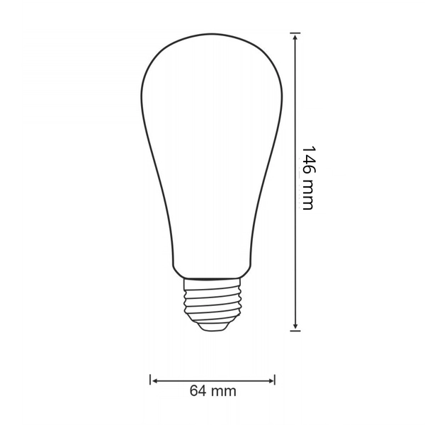 Żarówka dekoracyjna 316455 ST64 LED E27 edison 7,5W 1055lm 230V biała neutralna