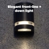 Zewnętrzna LAMPA ścienna FOCUS 5604101118 Lutec metalowa OPRAWA elewacyjny kinkiet tuba IP44 szara