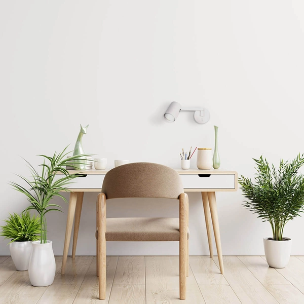 Regulowana lampa ścienna Snow LP-731/1WL WH sypialniany kinkiet do czytania biały