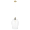 Lampa wisząca L&-1100658 Light& ze szklanym kloszem mosiądz