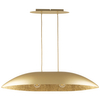 Wisząca lampa z kloszem Gondola M 40641 Sigma do salonu złota