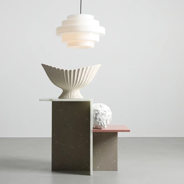 Wisząca lampa szklana FILO 9015G1 do sypialni biała czarna