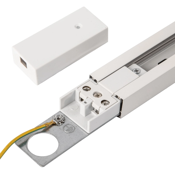 Podłużna prowadnica 1-fazowa 1m Track Light ML0705 biała