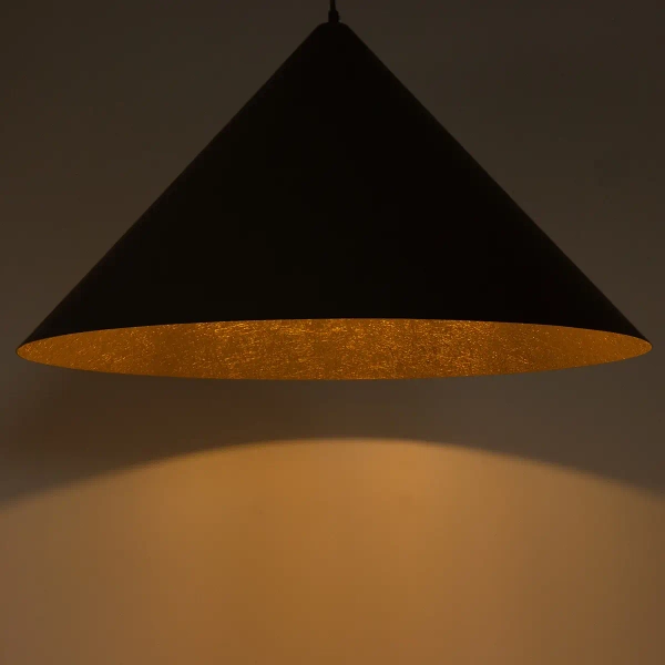 Lampa zwisająca do jadalni VESUVIO 41038 regulowana czarny złoty