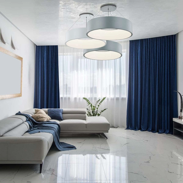 LAMPA wisząca MALAGA LP-622/1P WH Light Prestige metalowa OPRAWA zwis LED 24W 3000K okrągły biały