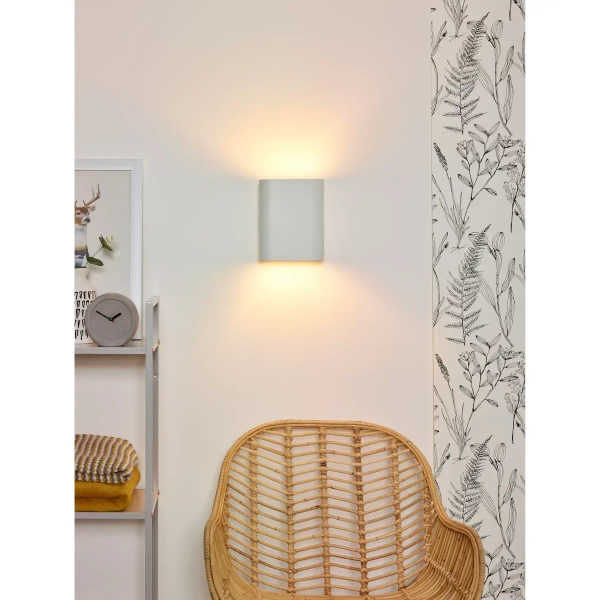 Lampa na ścianę OVALIS 12219/02/31 Lucide na przedpokój biały