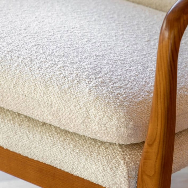 Fotel do jadalni Jensen 5059413872587 beżowe drewniane