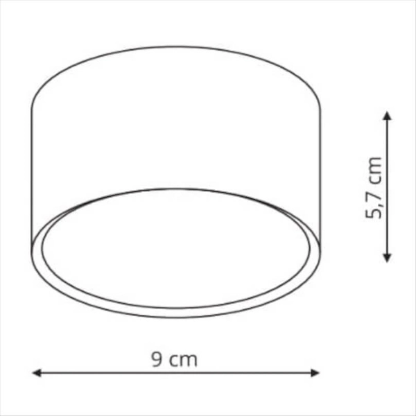 Plafon LAMPA sufitowa KENDAL LP-6331/1SM WH Light prestige natynkowa OPRAWA okrągła LED 6W 3000K biała