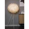 Stojąca lampa GOOSY 71767/50/31 Lucide piórka kula do sypialni biała