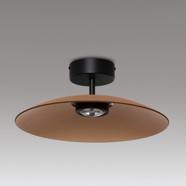 Plafon do kuchni PECA LE44278 LED 12W 3000K kopuła brązowy czarny