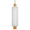 Szklana lampa wisząca tuba OSMO ST-15038P-1 LED 9W 3000K nad stół mosiądz