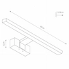 Ścienny kinkiet Cezanne 10681 LED 12W 4000K IP44 łazienkowy chrom