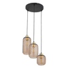 Loftowa lampa wisząca Pescara 4576 TK Lighting szkło złoty bursztynowy czarny
