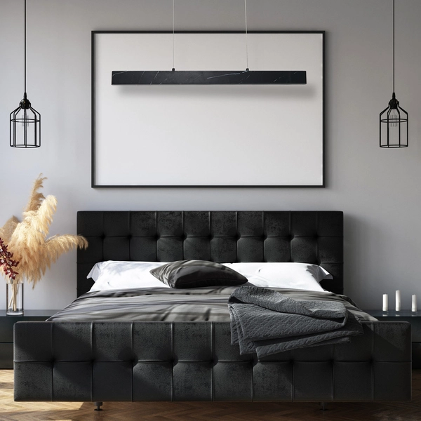 Wisząca LAMPA industrialna PIERCE ML6473 Milagro metalowa OPRAWA LED 18W 4000K belka ZWIS prostokątny