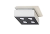Downlight LAMPA sufitowa SL.0069 metalowa OPRAWA kwadratowa biała
