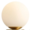 Złota lampa stołowa Ball 1076B40_M Aldex szklana kula do gabinetu okrągła