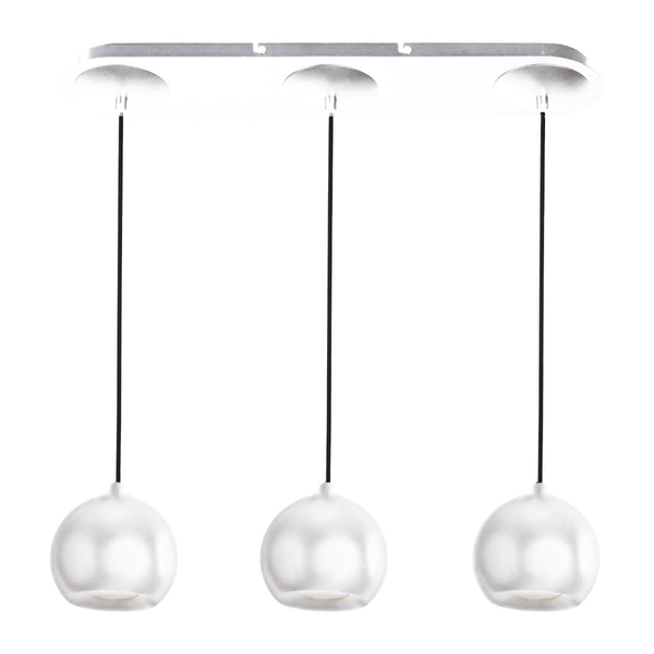 Lampa wisząca Gulia AZ0638 zwis do przedpokoju szklana biała