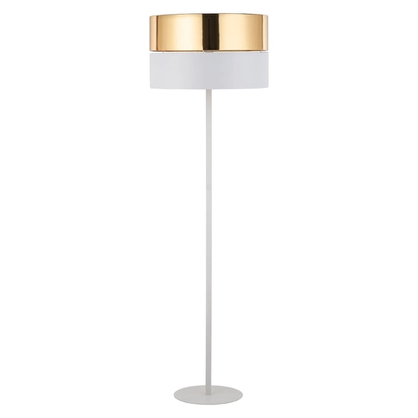 Stojąca lampa do salonu Hilton 5074 TK Lighting glamour biała złota