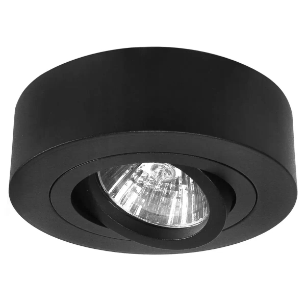 Oprawa halogenowa okrągła 224+64 Domeno LED regulowany kąt światła czarna