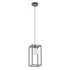 Szklana lampa zwieszana Daisy MD-BR4367-D1 GR Italux kula szary biały