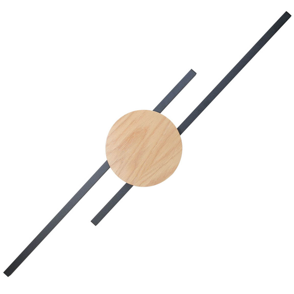 Lampa naścienna Java 1369 LED 30W 3000K belki drewniana czarna