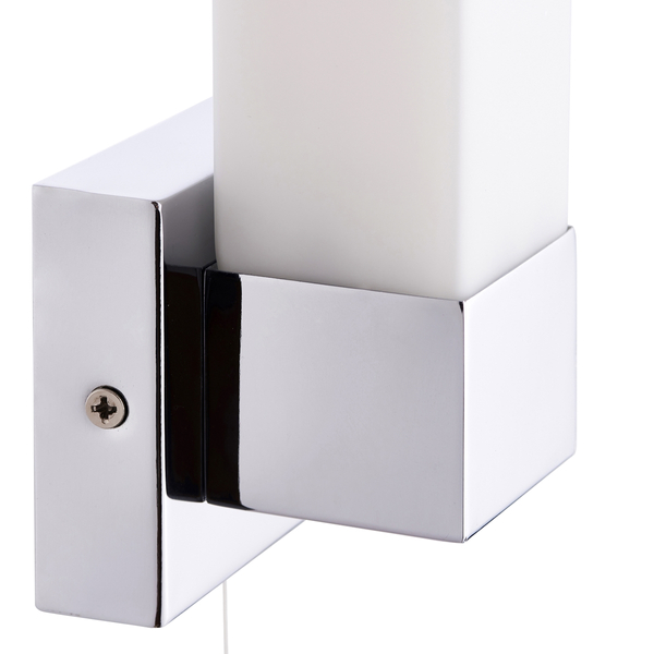 Kinkiet łazienkowy Square 39627 Saxby IP44 szkło matowe chrom