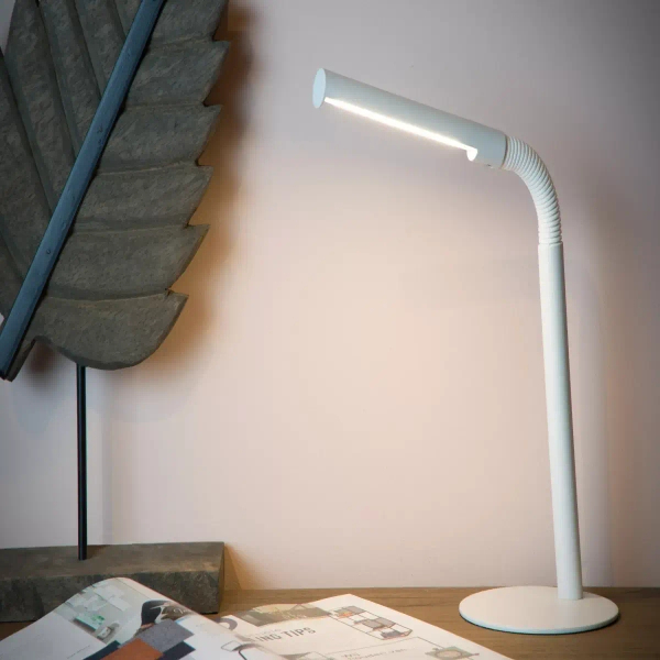 Regulowana stołowa lampka Gilly 36612/03/31 Lucide LED 3W 2700K biała