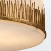 Lampa wisząca nad stół Sawgrass QN-SAWGRASS-3P-DG-O z łańcuchami złota