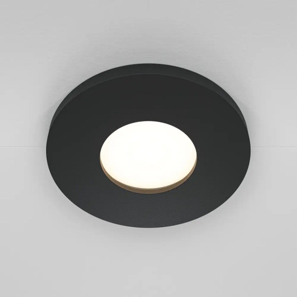 Wpuszczana sufitowa lampa Stark DL083-01-GU10-RD-B IP65 czarna