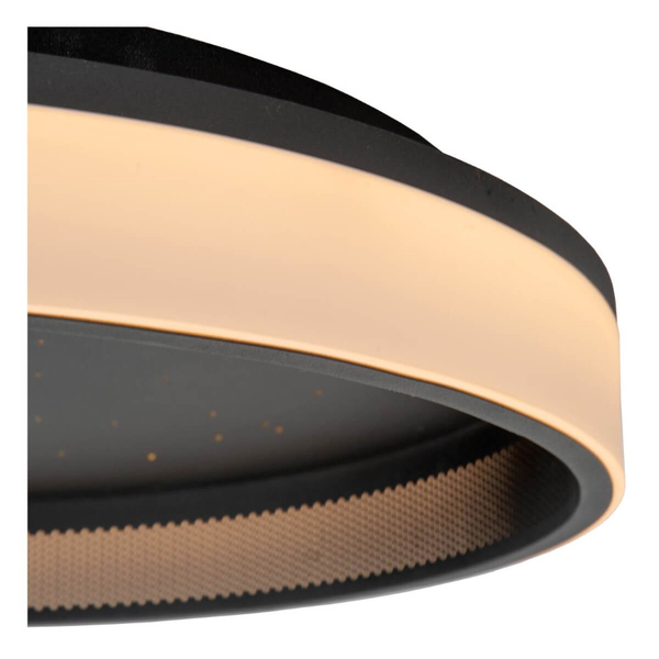 Ściemnialny plafon Estreja 71102/40/30 LED 40+10W 2500-3000K czarny