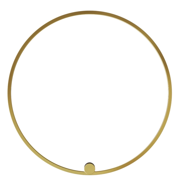 Okrągły ścienny kinkiet Ringa WL0116-L-GD LED 45W 3000-4000K IP44 złoty