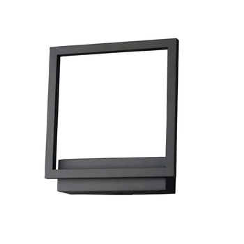 Kwadratowa lampa ścienna Opera frame LED 18W 3000K do holu czarna