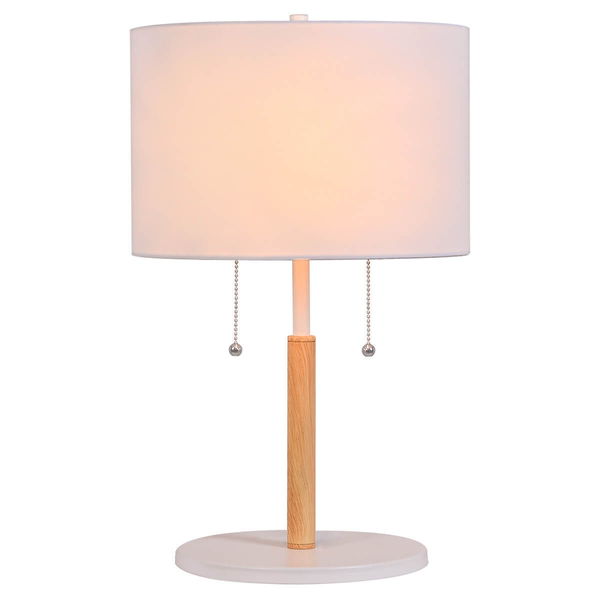 Lampka stołowa Fogo LP-0304/2T WH Light Prestige do sypialni tuba biała