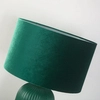 Abażurowa lampka stołowa Tamiza LP-1515/1T big green zielona złota