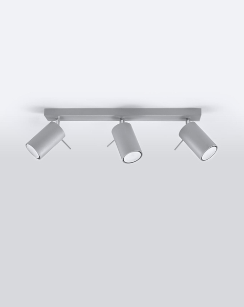 Spot LAMPA sufitowa SPARK SL.0451 metalowa OPRAWA reflektorowa LISTWA regulowane tuby szare