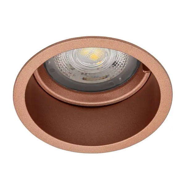 Oczko podtynkowe do sypialni CUP 10792 okrągłe miedziane