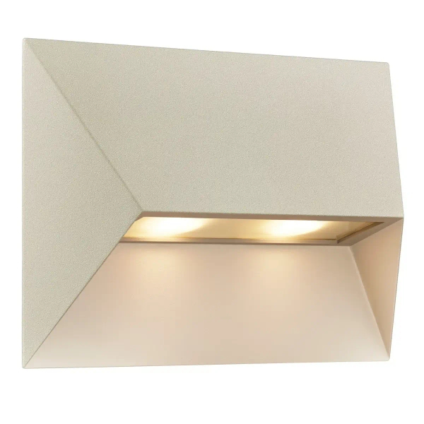 Metalowa lampa ścienna do ogrodu PONTIO 2218191008 IP54 piaskowy