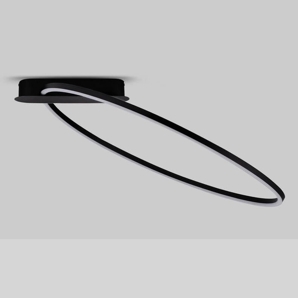 Lampa sufitowa COMARAPA LE44673 LED 30W 3000K ring do salonu czarna