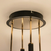 Sufitowa lampa LED Lara MX7170-8-3BGT Zumaline 55W 3000K czarna złota
