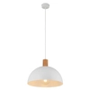 Lampa wisząca kopuła do salonu Oslo 4851 TK Lighting drewniana biała