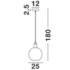 Kulista lampa do jadalni Balche LE43694 złota czarna