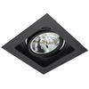 Wpuszczana lampa Sisto AZ2810 square do przedpokoju czarna