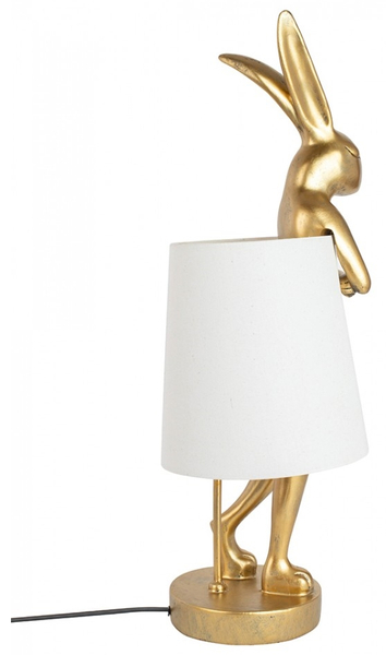 Biurkowa lampka stołowa Rabbit Kare 61598 złota biała