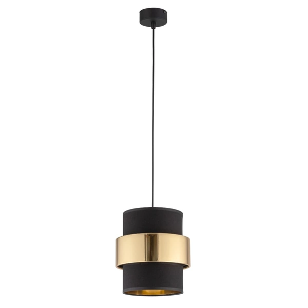 Lampa zwisająca okrągła glamour Calisto 4377 TK Lighting czarna złota
