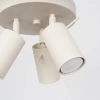 Potrójna lampa sufitowa RING SL.1497 regulowane tubki beżowe